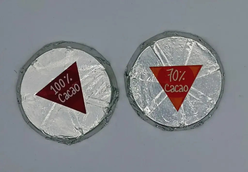 Rueda de Chocolate 70% o 100% Cacao/50gr