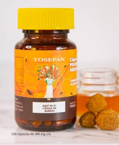 Cápsulas de Polen 120 Capsulas de 200mg c/u