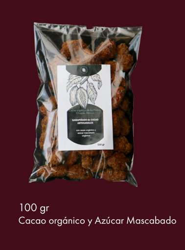 Garapiñado de Cacao Artesanal Orgánico/100gr