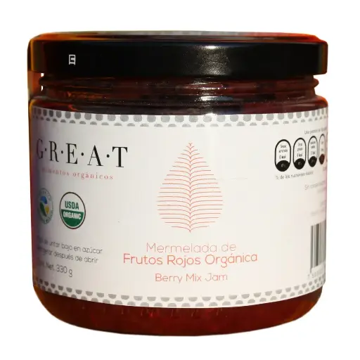 Mermelada de Frutos Rojos Orgánicos/330gr