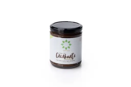 Untable de cacahuate crunchy con chocolate y miel de maple/250gr 