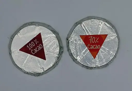 Rueda de Chocolate 70% o 100% Cacao/50gr